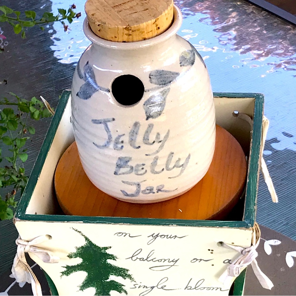 Stoneware Jelly Belly Dispenser Jar